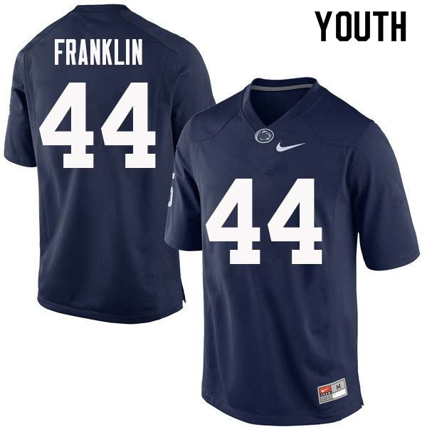 Youth #44 Brailyn Franklin Penn State Nittany Lions College Football Jerseys Sale-Navy